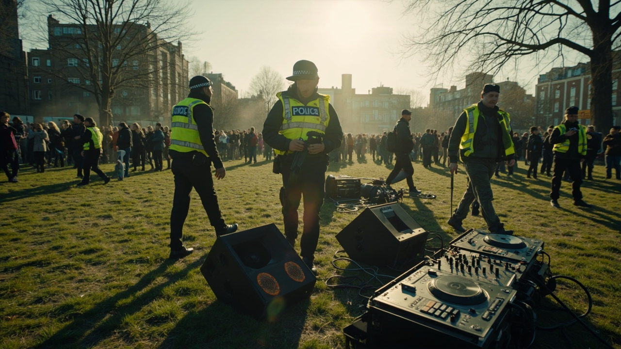 Illegal music event with over 200 people shut down in Haggerston park